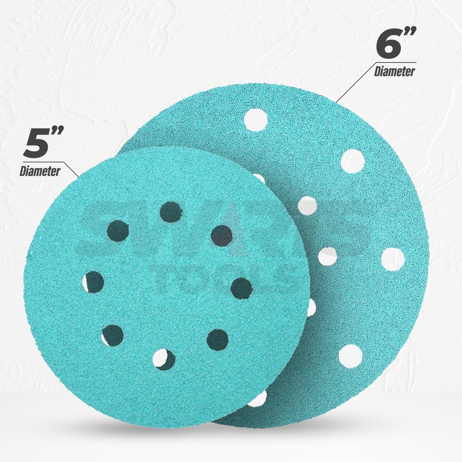 Sanding Discs Pads for Orbital Sander Circular Hook & Loop – 125mm 5″ 150mm 6″
