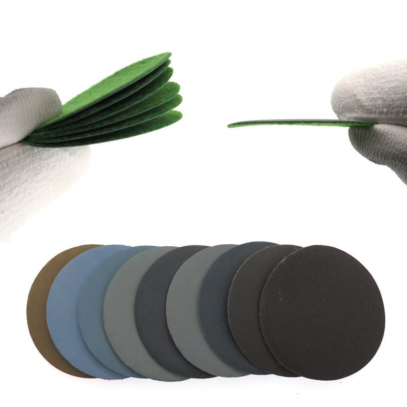 25mm-1″ Inch Flocking Wet Water Sanding Discs Hook and Loop Sandpaper Pads