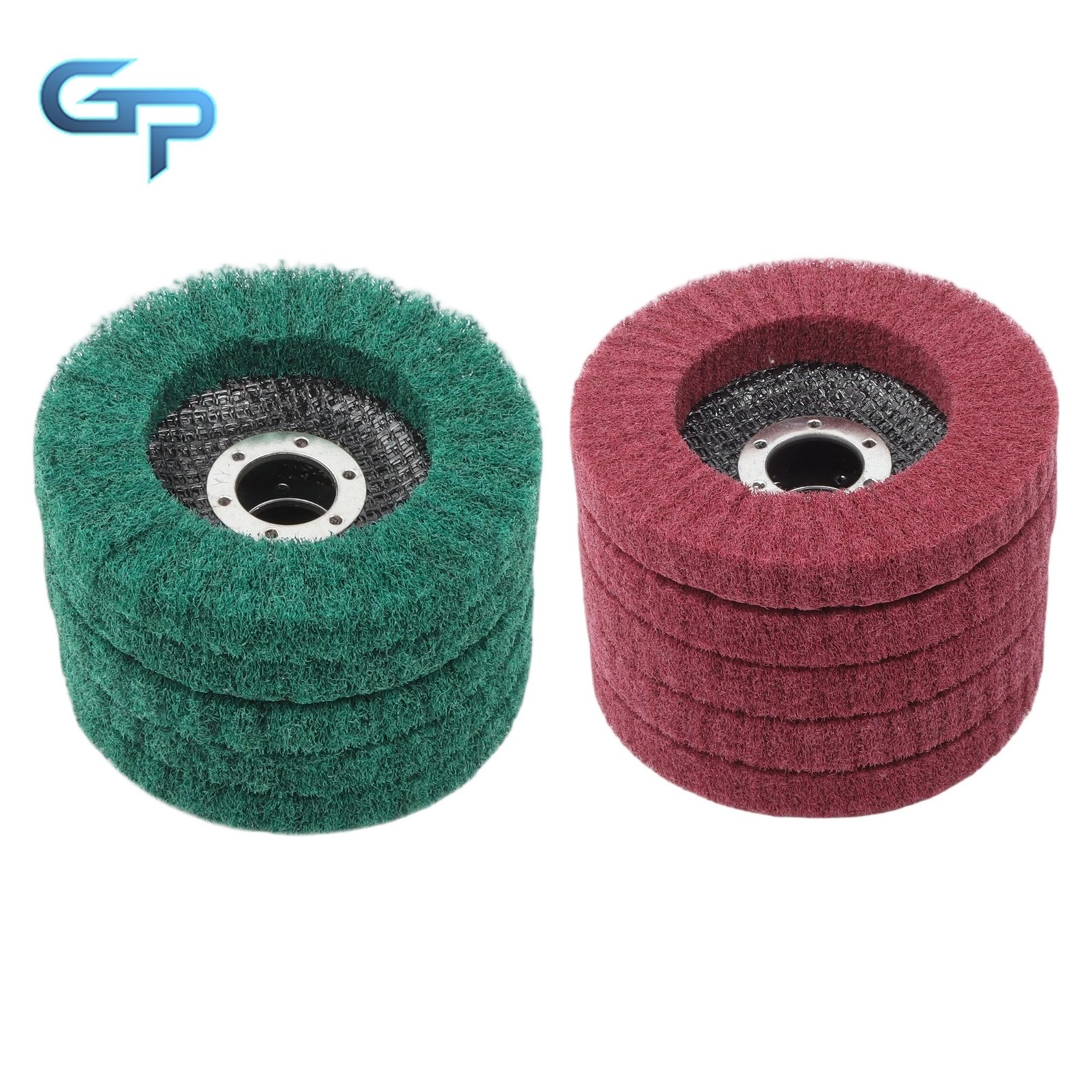 10Pack 180 & 320 Grit Scour Flap Discs 4.5Inch for Angle Grinder (4-1/2″ x 7/8″)