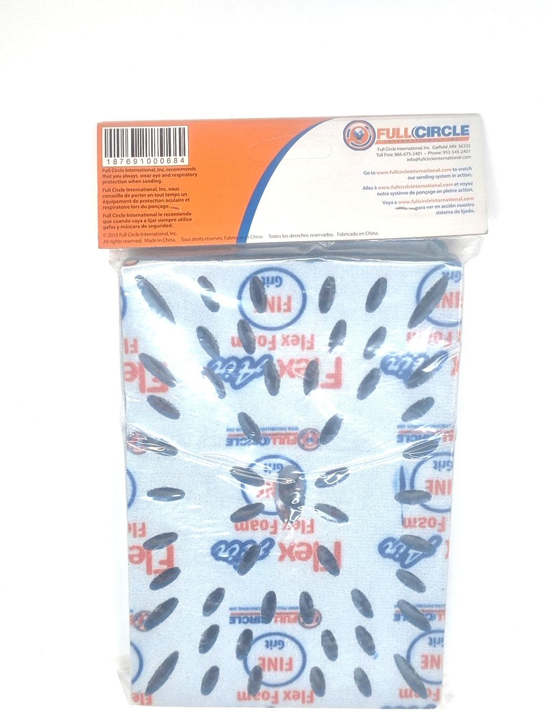 Full Circle FLEXAIR FINE Sanding Foam Pads, For Flex Air Tools, 5 Pk
