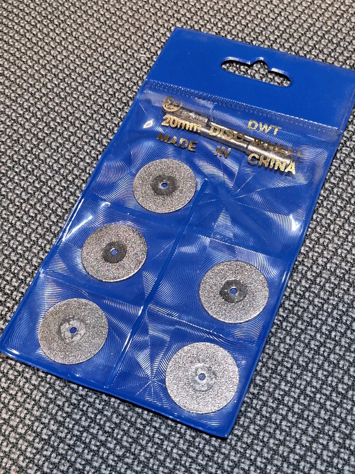 5x 20mm Diamond Coated Cutting Wheel Rotary Blade Cut-off Disc Blades