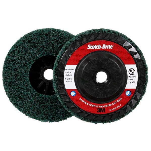 “Scotch-Brite Clean & Strip XT Pro Disc, Extra Coarse, Rust/Heavy Paint