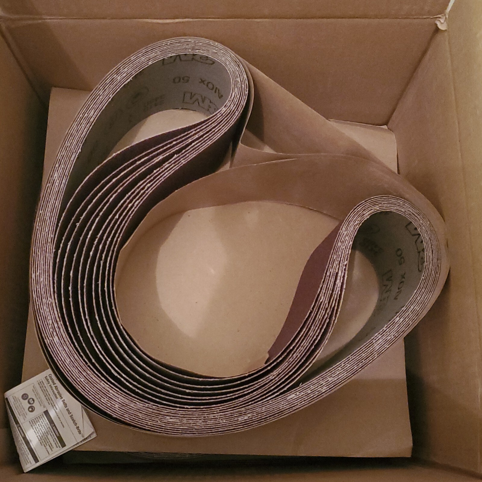 3M™ 341D Cloth Aluminum Oxide 50 Grit Sanding Belt 4″ x 54″ ($5.99 flat ship)