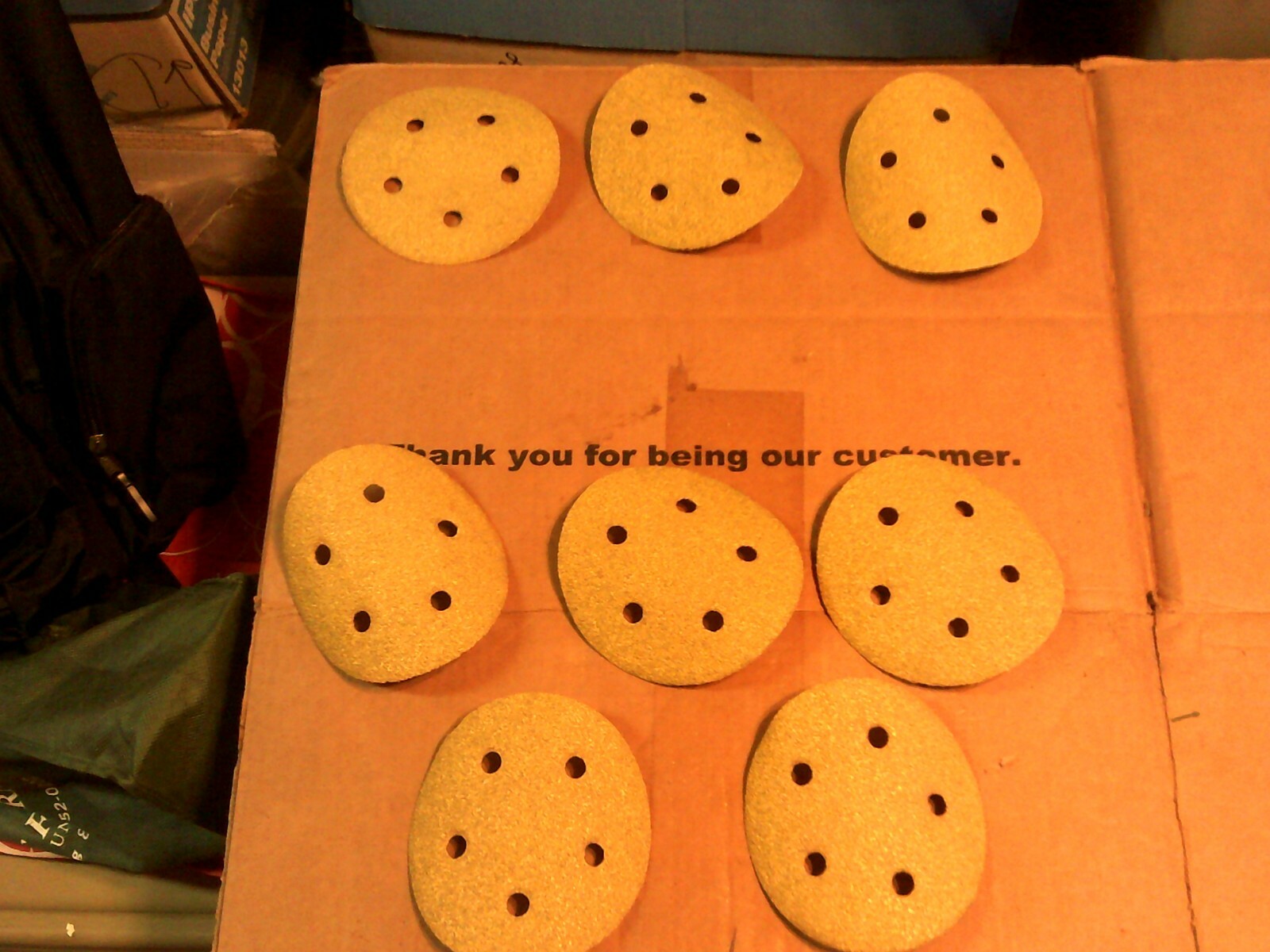 8 Of Virginia Abrasives Part # 412-55040 Hook & Loop Aluminum Oxide Discs 5″