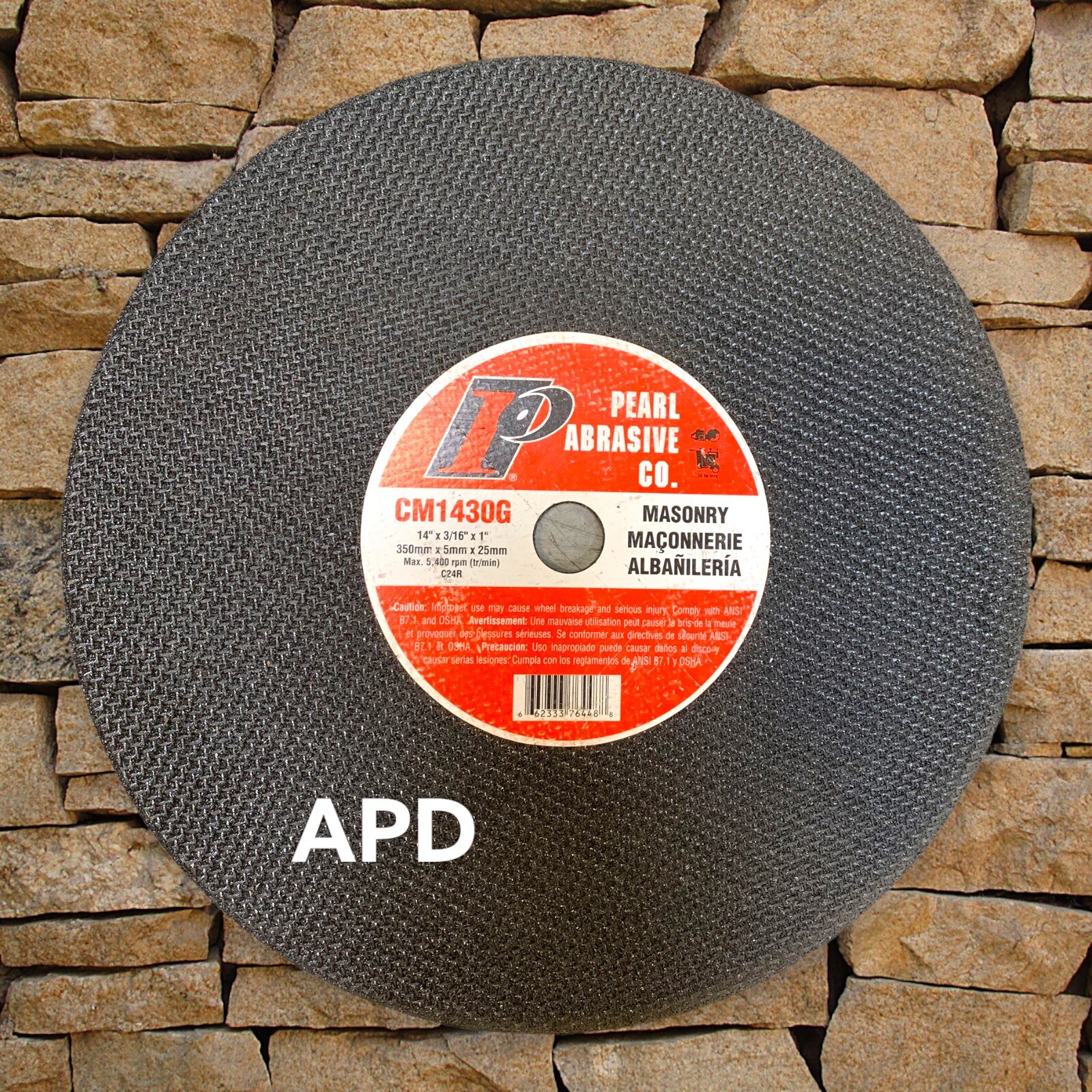 10 Each PEARL CM1430G 14″x3/16″x1″ C24R T1 Premium S/C Cut-Off Wheel