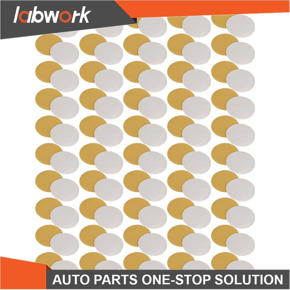 Labwork Sanding Disc NO-Hole Hook & Loop Grit 320 Sand Paper 100 Pieces 5″