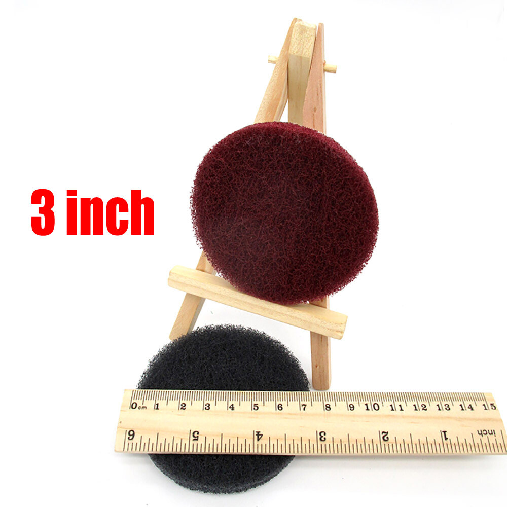 1″2″3″4″5″6″7″ In Scouring Pad Hook & Loop Nylon Fiber Sanding Discs P240-P3000