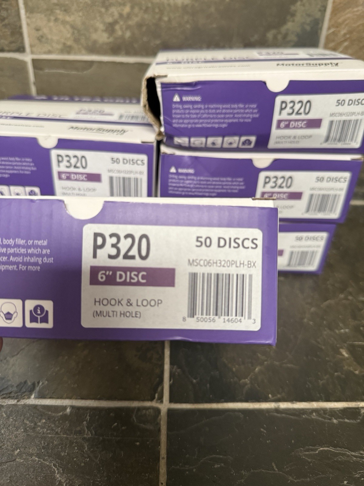 5 Packs UltraGrit Purple Disc P320 6” Disc