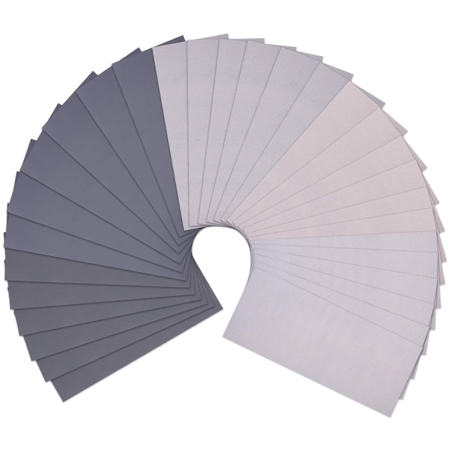 30 Pieces Wet and Dry Sandpaper Fine Grit 2000 3000 5000 7000 10000 High Grit Sa