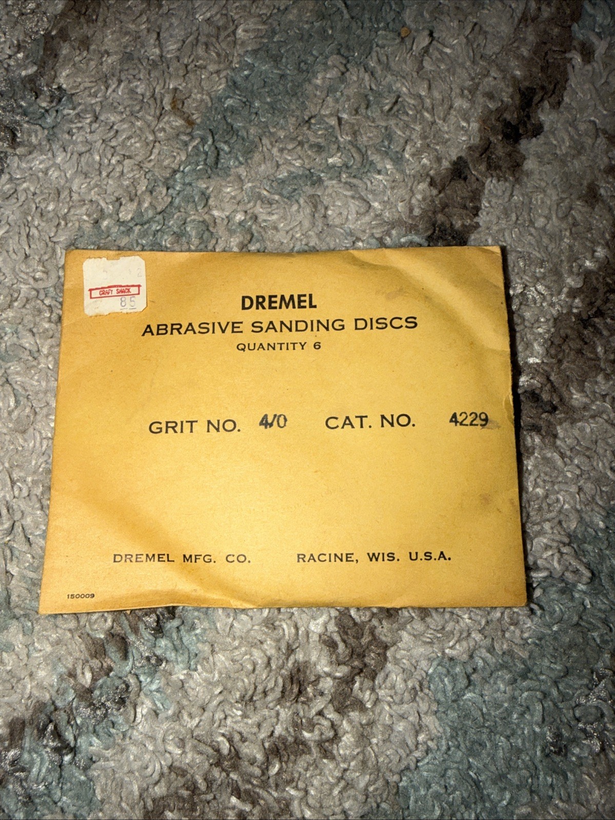 🇺🇸NEW! NOS DREMEL 4″ DISC, Qty. (6), #4229 150 grit ALUMINUM OXIDE SANDPAPER