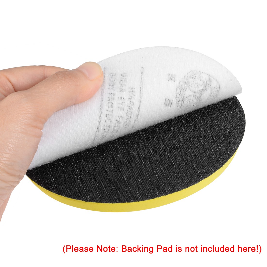 50Pack 5 Inch Hook and Loop Sanding Disc 80 Grits Flocking Sandpaper