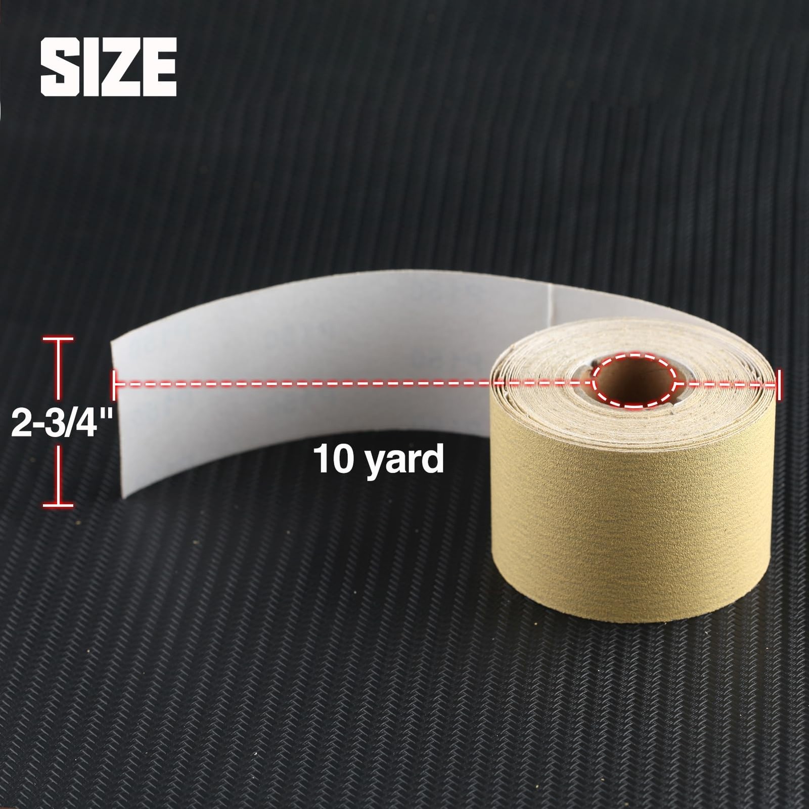 150 Grit Sandpaper Roll Self Adhesive PSA Stickyback Sand Paper 2-3/4″ Wide 1…
