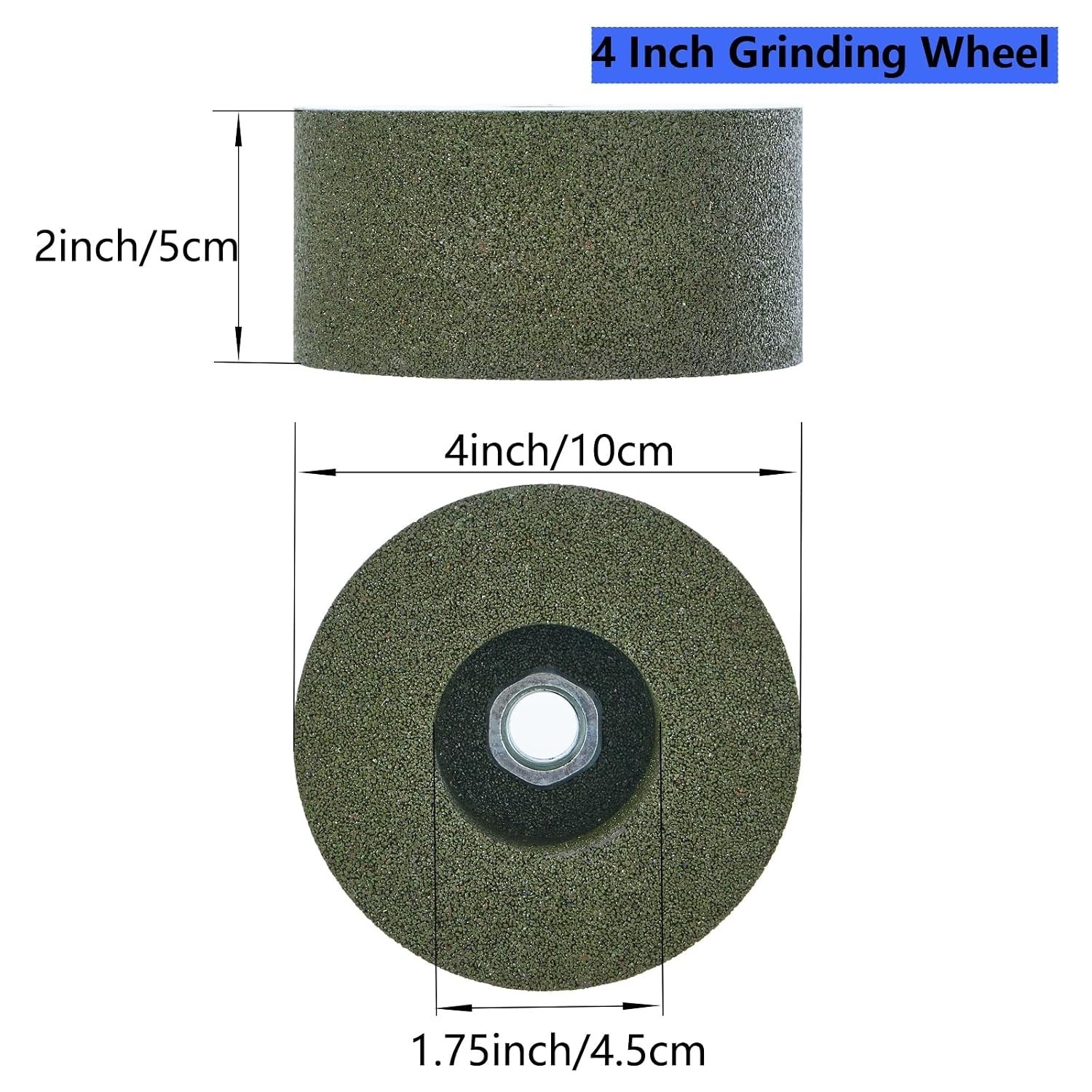 4″ Green Silicon Carbide Cup Grinding Wheel 36 Grit 5/8″-11 Arbor Stone Concrete