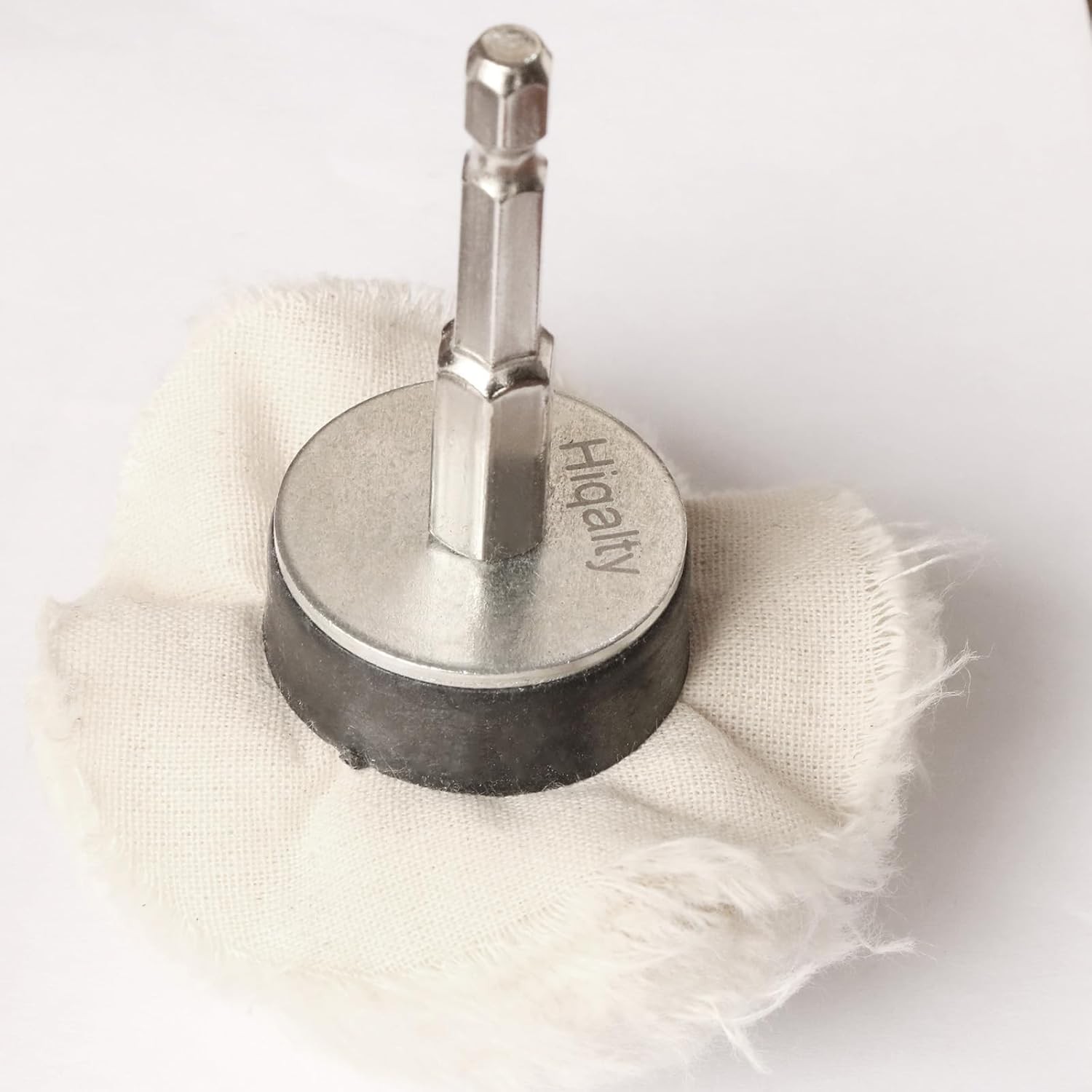 8PCS Polishing Wheel Kit for Drill 1/4″ Hex Buffing Abrasive Wheels Set