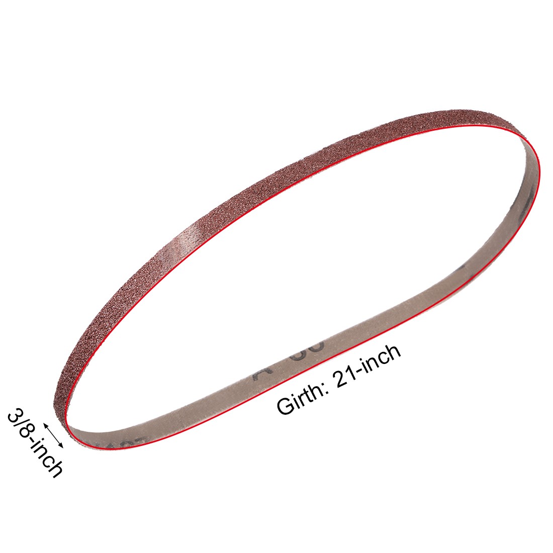 3/8 x 21 Inch Sanding Belt 60 Grit Sand Belts for Belts Sander 5pcs