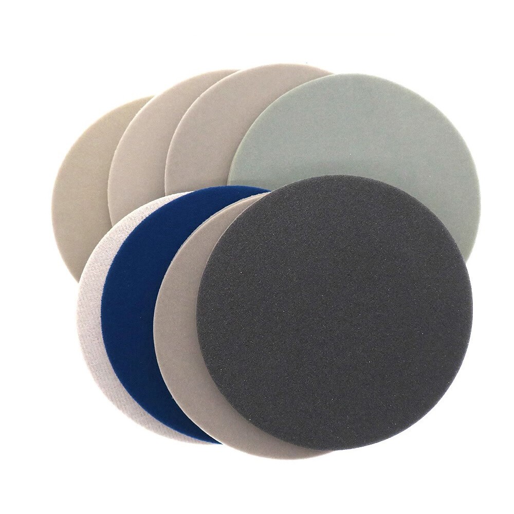 75mm Hook & Loop Sanding Pads Disc Wet Dry Foam Sponge Sandpaper 300#-3000# Grit