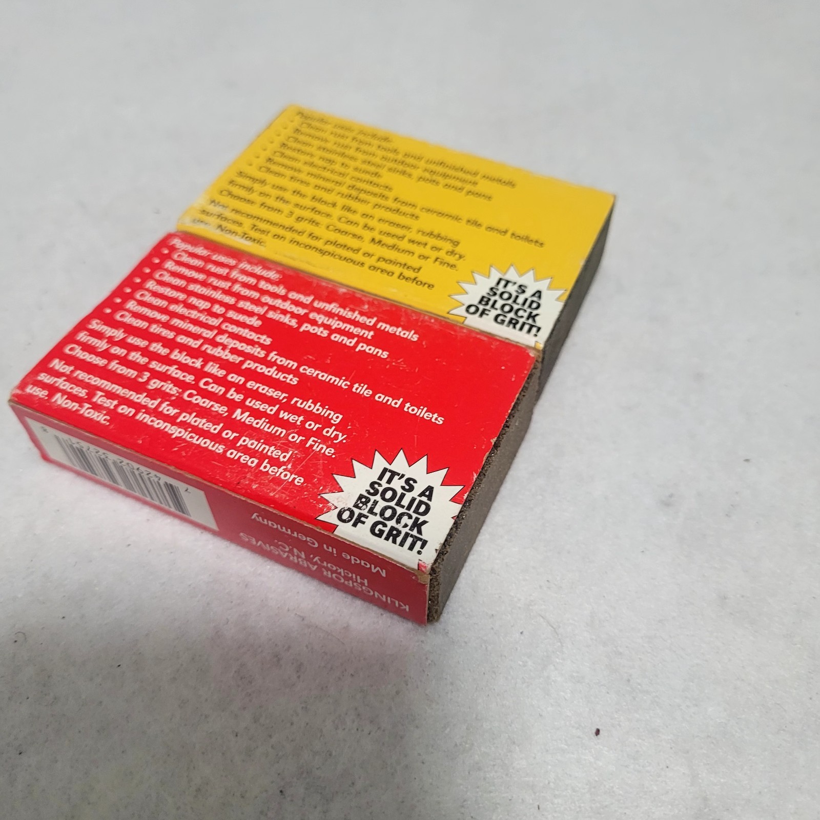 Two Klingspor Sandflex Abrasive Sanding Hand Block for Tool Maintenance Coarse