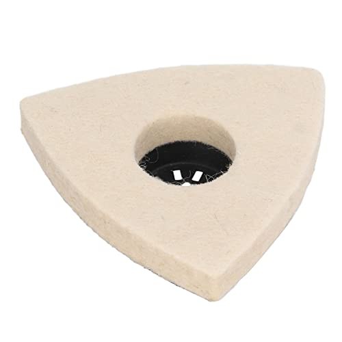 5PCS Triangular Wool Polishing Pad 3.1 Inch Felt Polishing Pads with Alloy