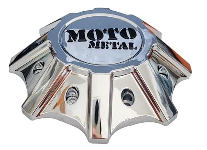Chrome Moto Custom Wheel Center CapT142L215-H48 Moto Metal Hub Cap MO986/988