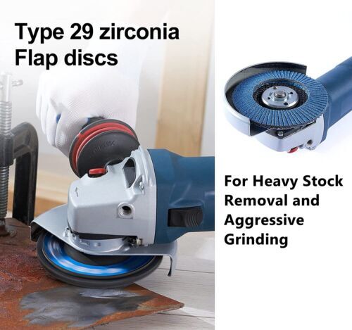 20 Pack 4.5″ ZA Flap Discs 80 Grit 115MM Sanding Grinding Wheel With 7/8″ Arbor