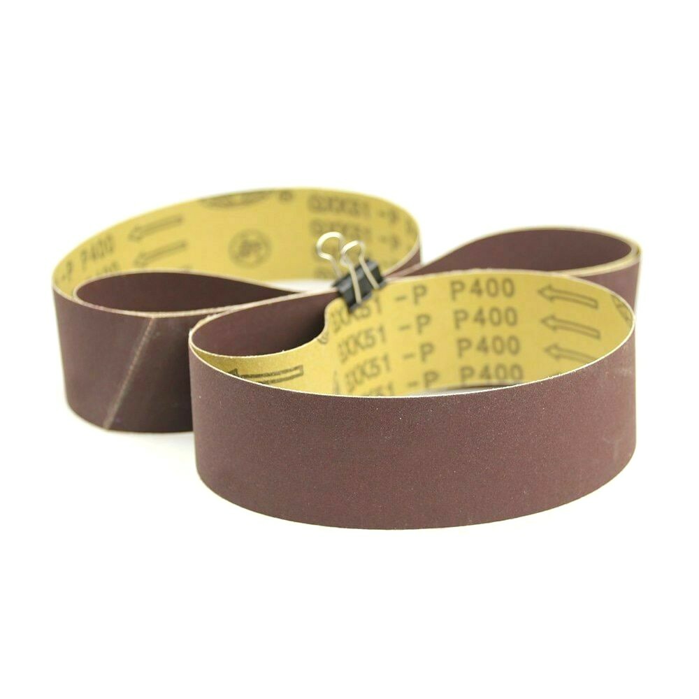 20Pcs 2000x50mm P40-800 Abrasive Sanding Belts Coarse Grinding to Fine Polishing