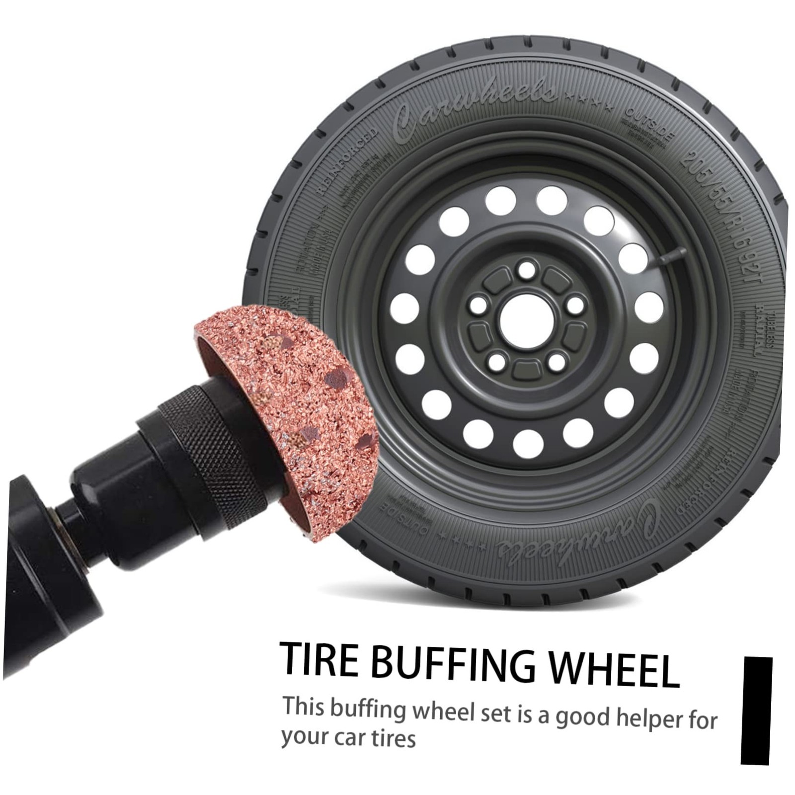 Tire Buffing Wheel 2.17 Inch Hard Tungsten Dome Buffers for Car Tire Repair a…