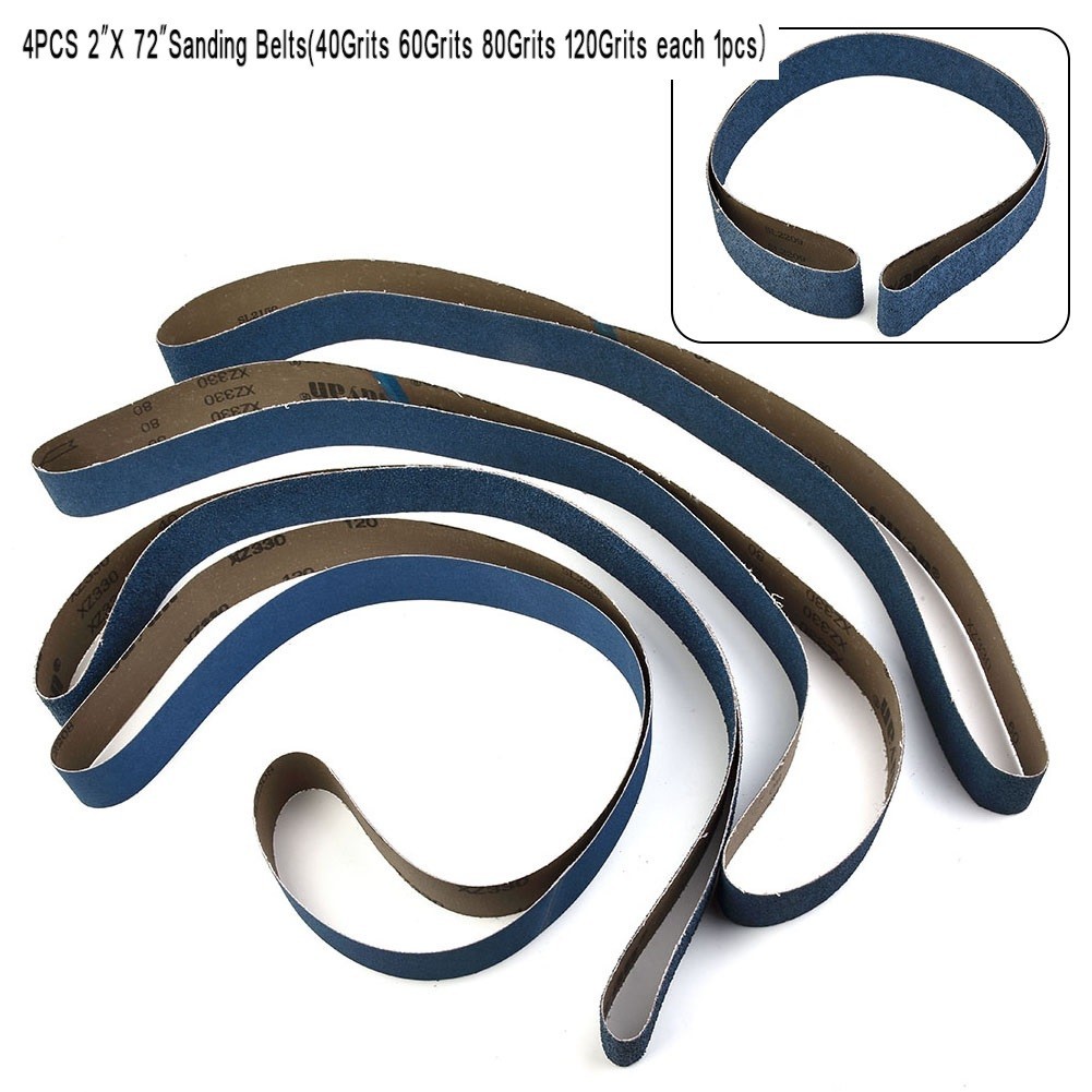 4pcs for 2″x 72″ 40/60/80/120Girt Ceramic Sanding Belts Bands Coarse Grinding