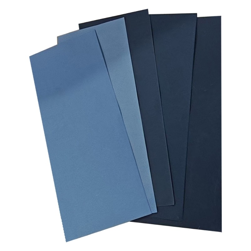 Industrial Grade 9×3.6 Inch Sandpaper 5 Sheets Multi Grit Carbon Backed for