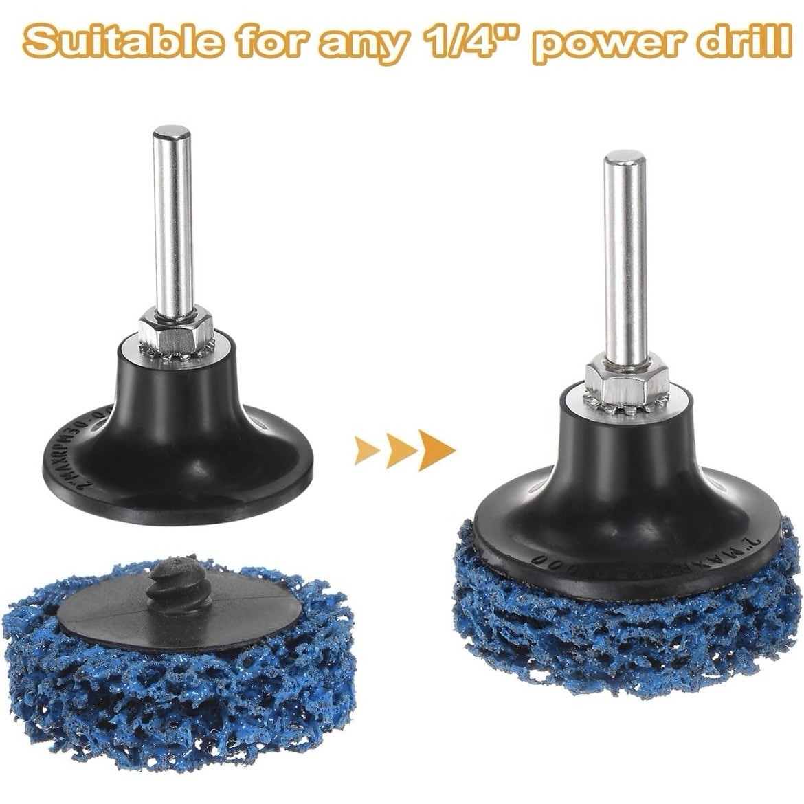 Quick Sanding Strip Discs Stripper Abrasive Wheel Drill Paint Welds 2″ Removal