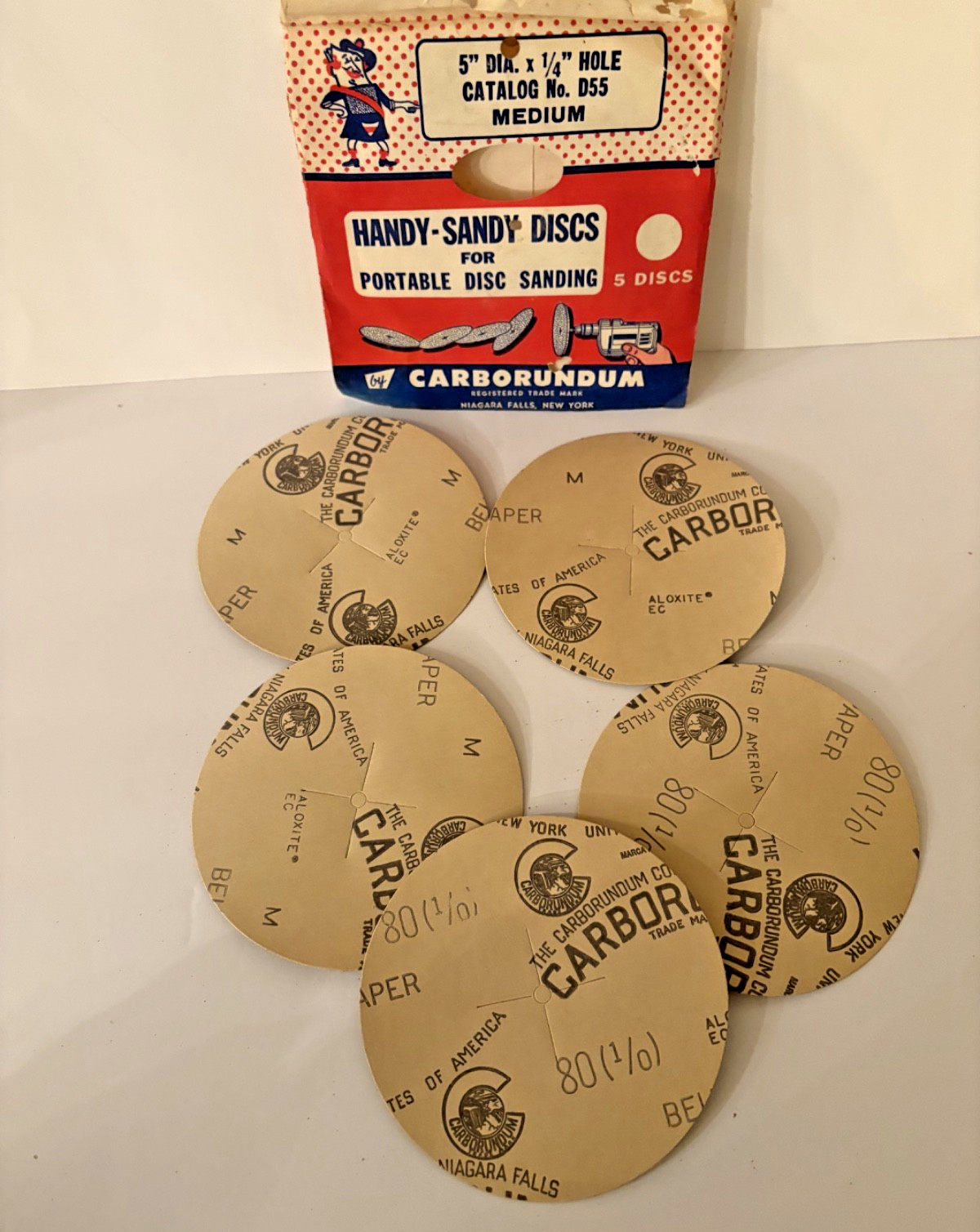 VTG Craftsman & Carborundum Aluminum Oxide Abrasive Discs various grit (30 disc)