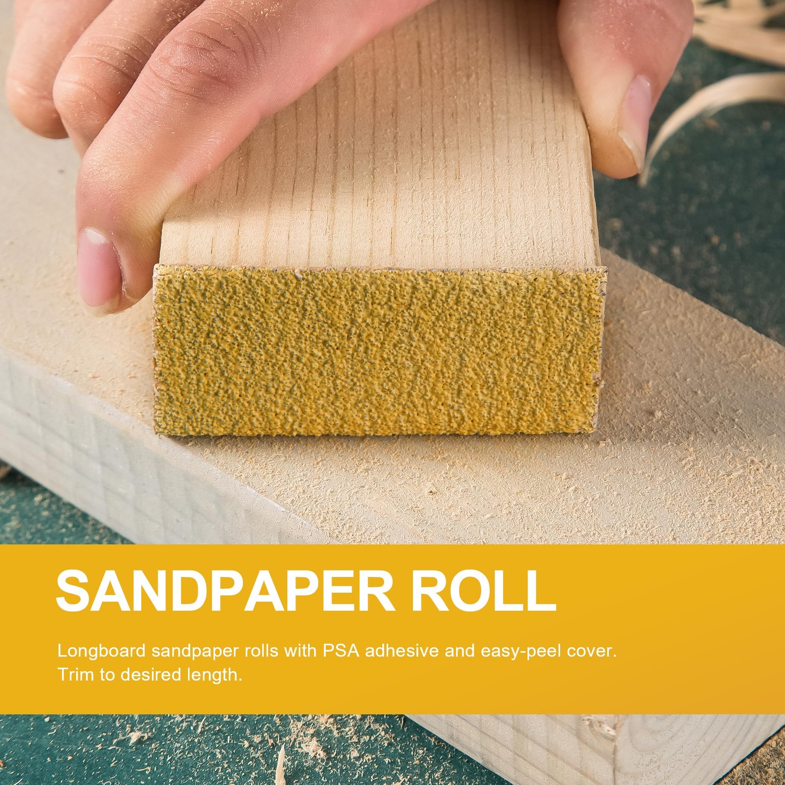 PSA Sandpaper Roll 40-Grit 2-3/4in x 20 Yards Longboard Sandpaper Self Adhesive