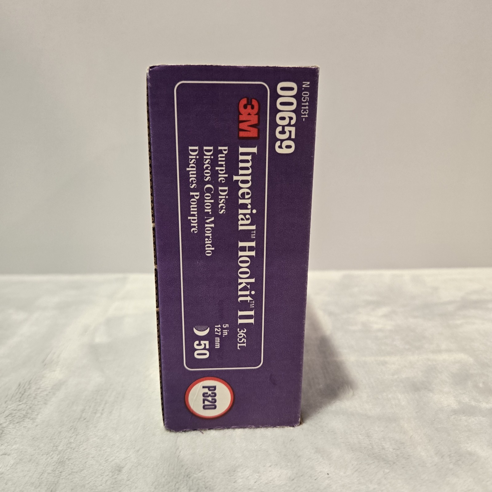 3M Imperial Hookit II 365 L Sanding Discs Purple P320 5 in N 00659 50 Count