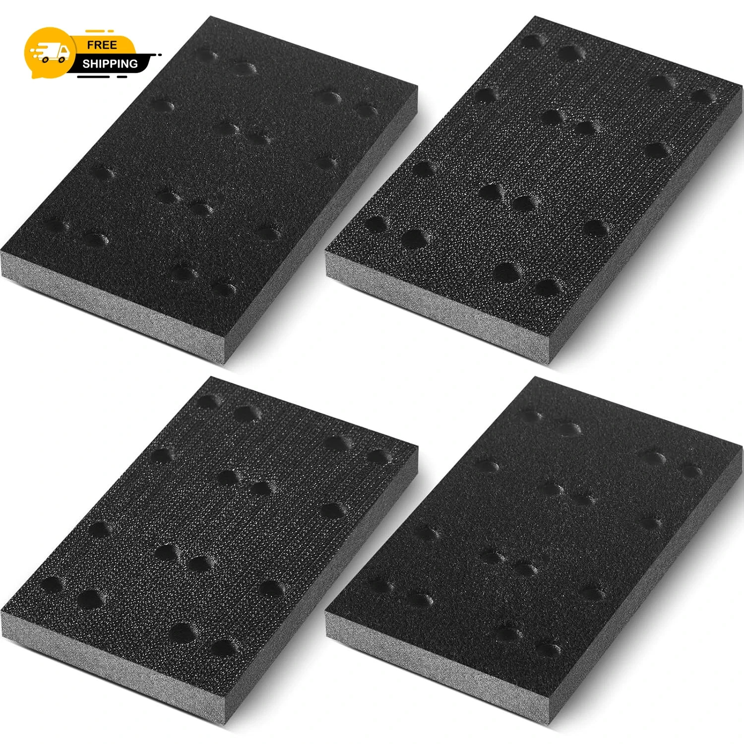 4 Pack Sponge Sander Cushion Pads for Festool RTS400 LS130 Sanding Tasks