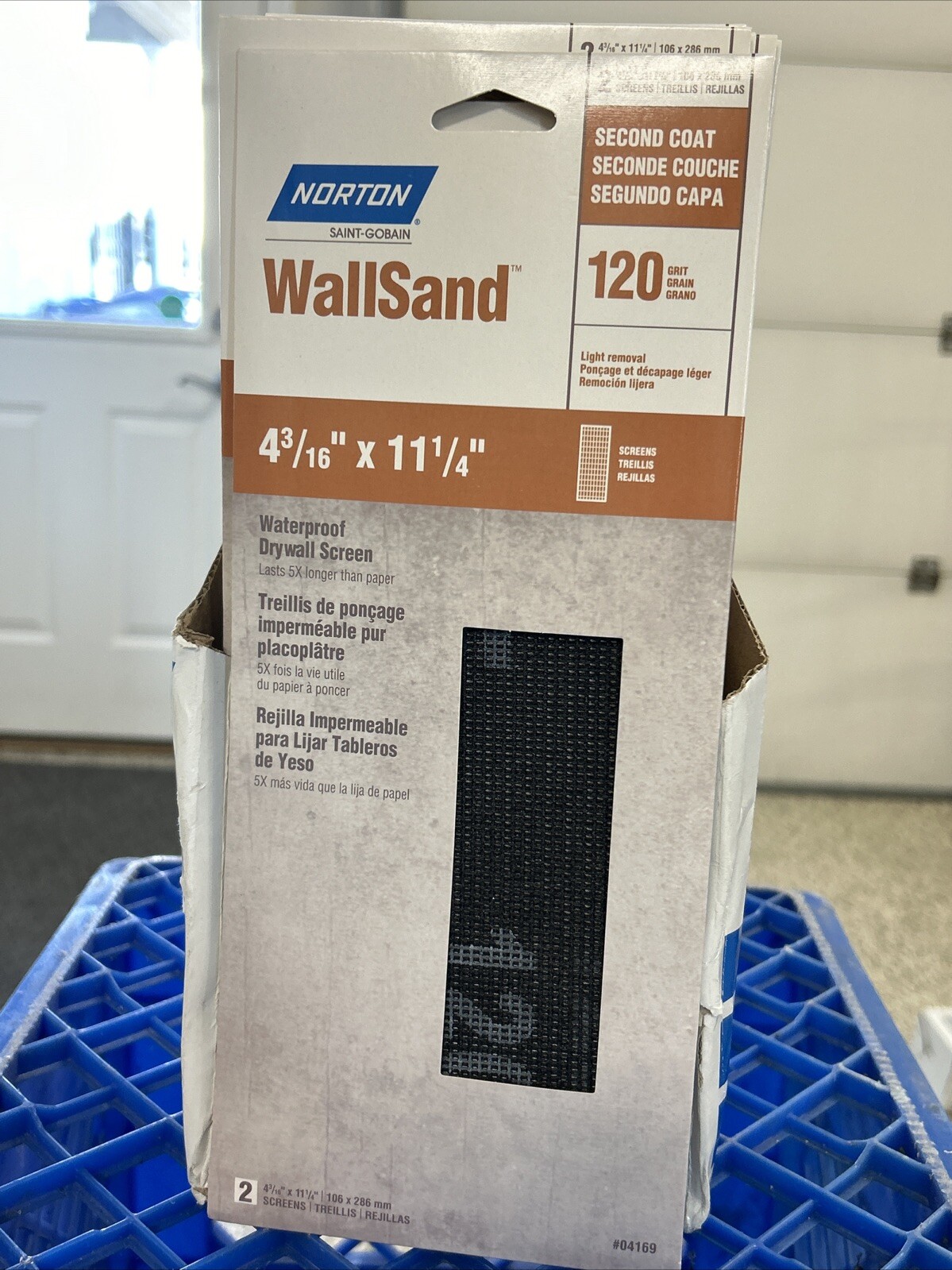 Norton WallSand WATERPROOF DRYWALL SCREEN 2pc,20 Packs, 120 Grit 04169 NEW