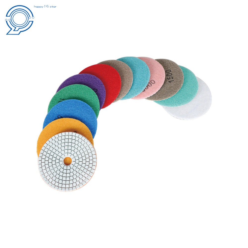 With 2 Pack 5/8In-11In Backer Pads 14 Pack 4 Inch Diamond Polishing Pads Kit