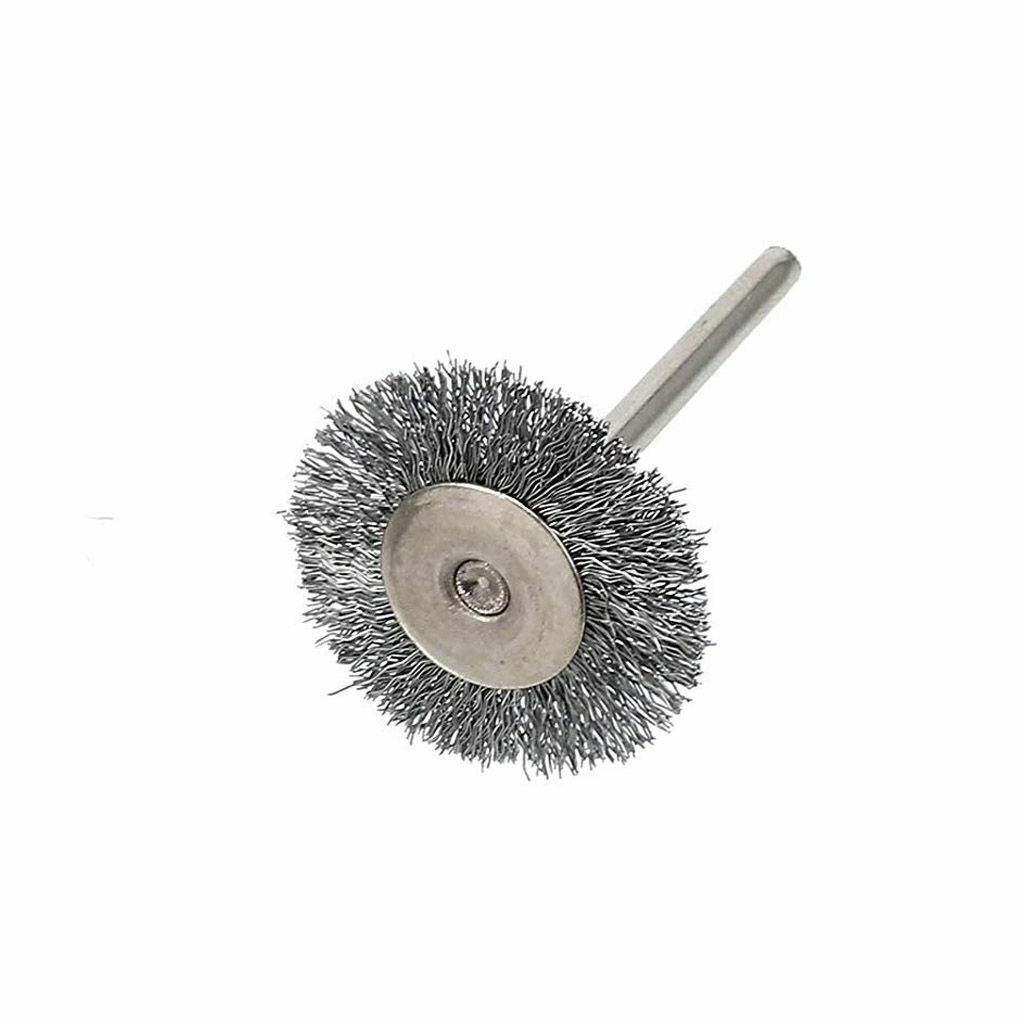 60Pc Rotary Steel Wire Brass Brush Drill Polishing Cup Wheel Set Tool for Dremel