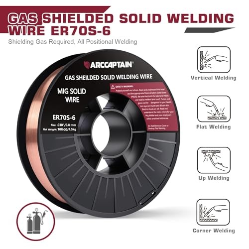 Mig Welding Wire, 0.030 10Lb Mig Wire ER70S-6 10Lbs Gas Solid 0.030″ 10Lb
