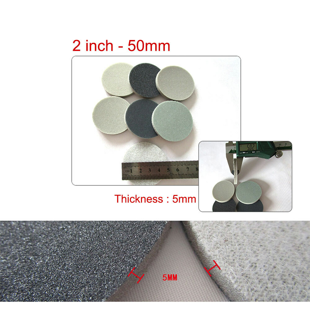 Hook and Loop Sanding Disc 50mm 2″ Wet & Dry Sandpaper Pads Orbital 60-1000 Grit