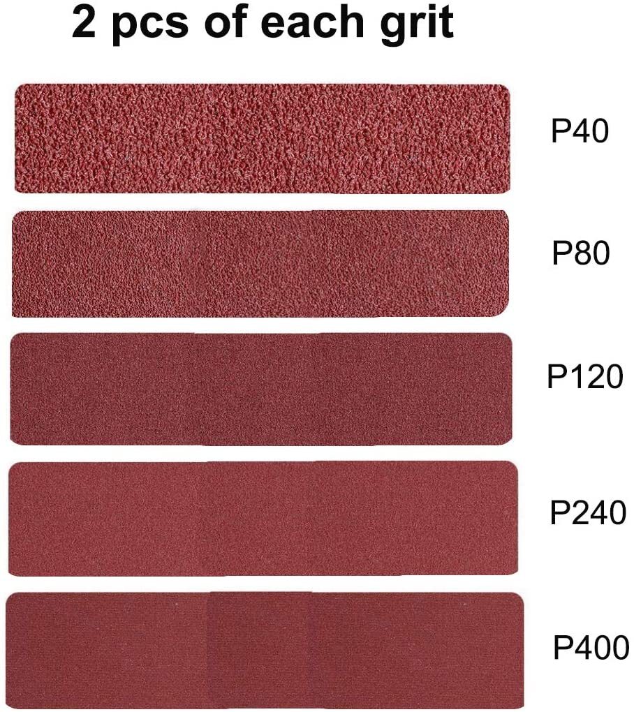 10x330mm Abrasive Sanding Belts For Belt Sander Metal Grinding Sandpaper 40~800#