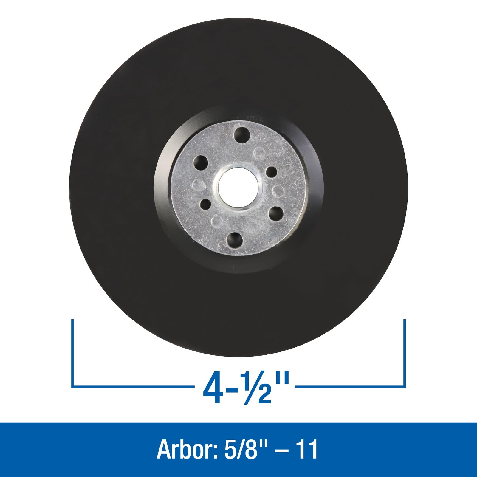 Mercer Industries 325045-4-1/2″ x 5/8″-11 Standard Backing Pad for Fibre Discs