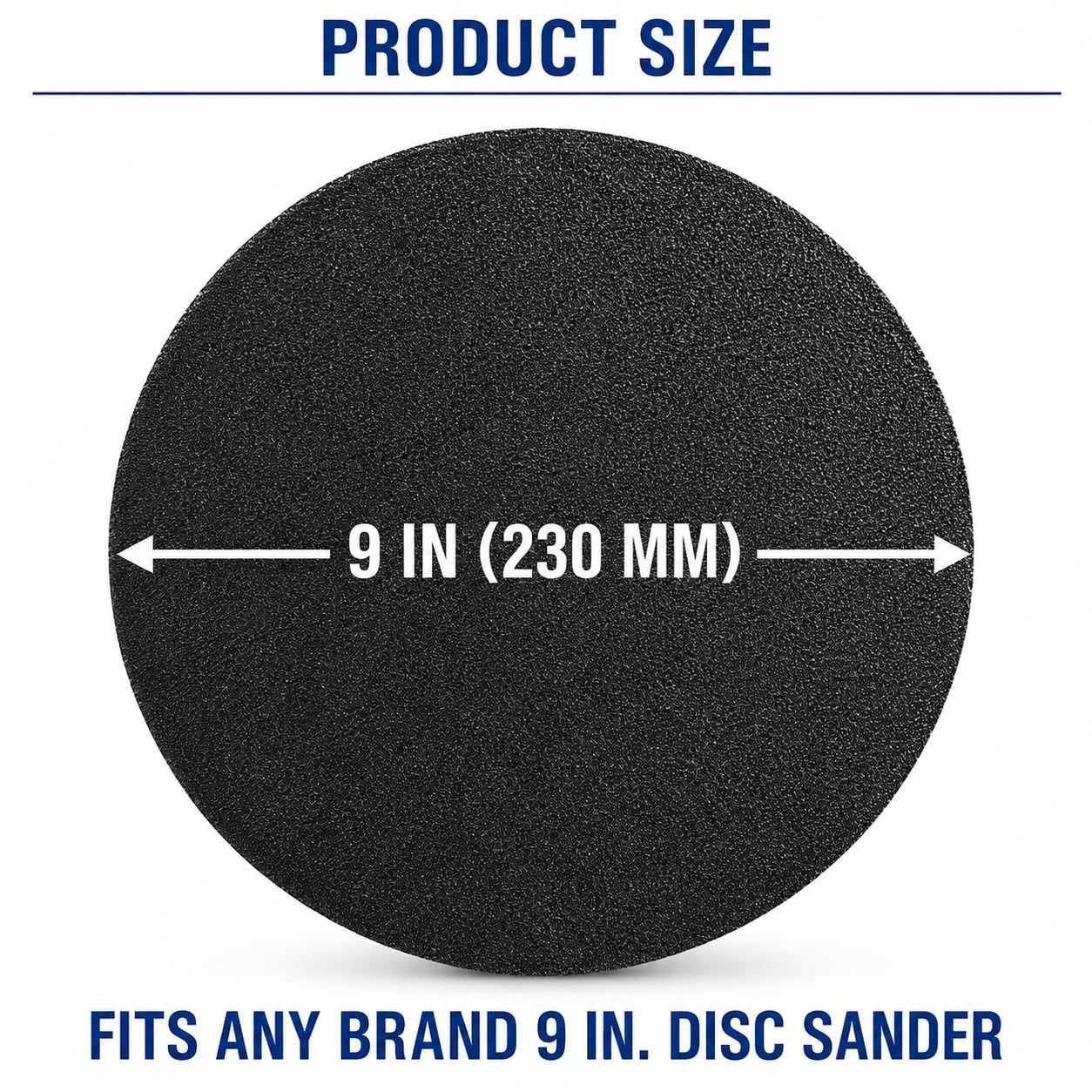 Sanding Discs 9 Inch Silicon Carbide 24 Grit 25 Pack Hook Loop Auto Body Wood