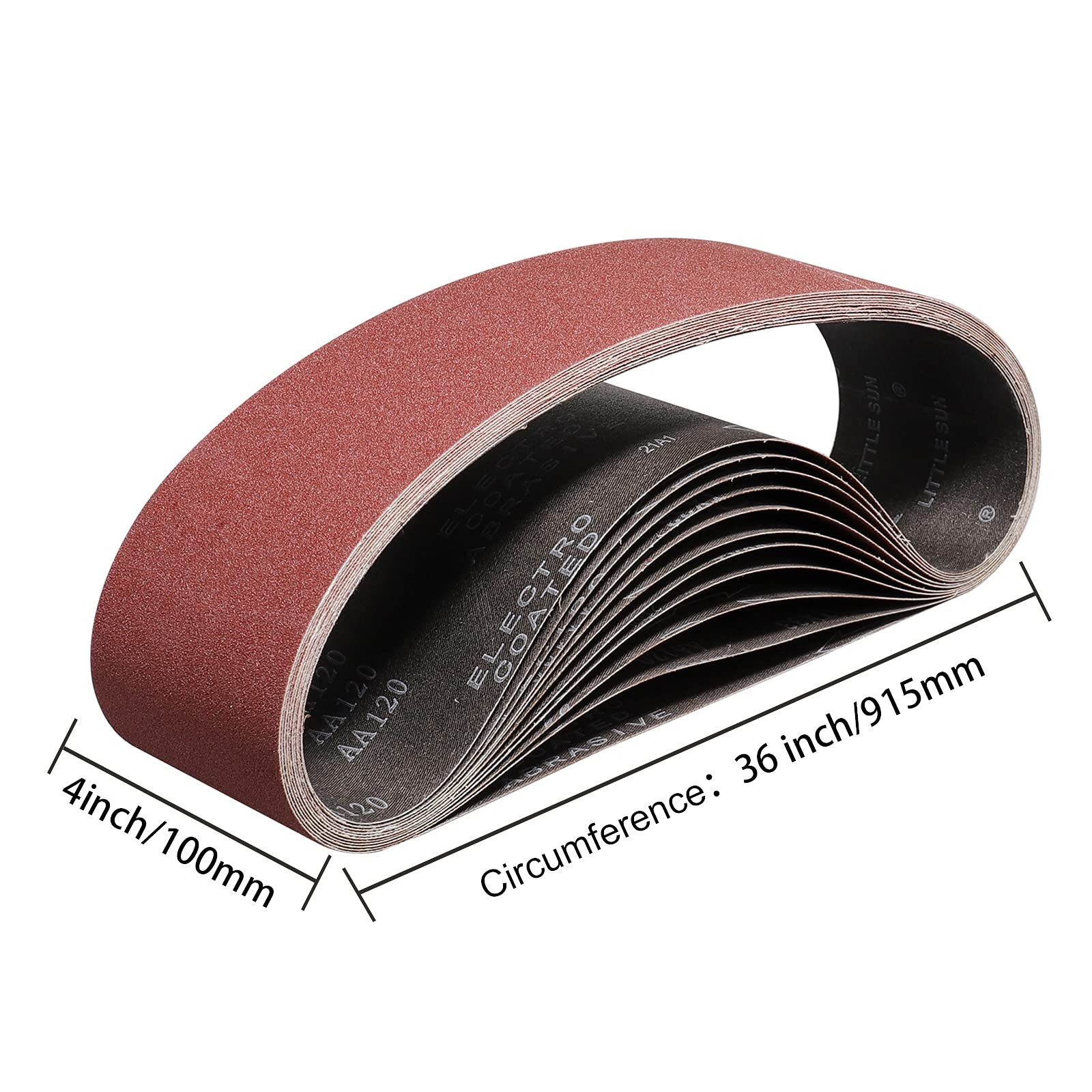 Sanding Belt 4 x 36 Inch,Belt Sander Belts 150 Grits,Best for Sanding Wood,Me…