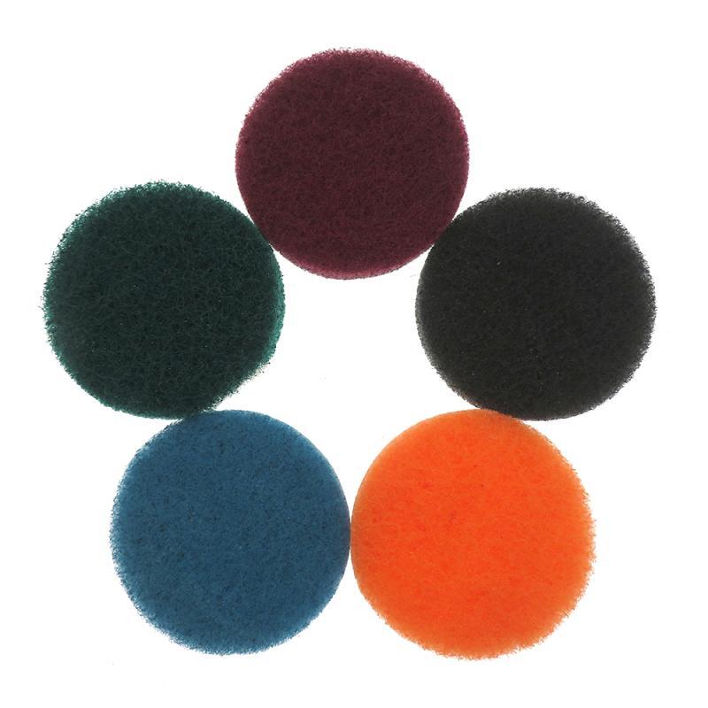 3″ 75mm Hook & Loop Scouring Pads Flocking Sanding Discs 240-3000 Grit Polishing