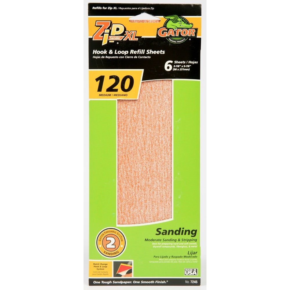 120 Grit Sand Sheets, 6-Pack for Smooth Finishing and Surface Preparation