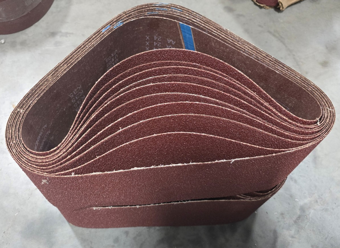 20pc Sanding Belt 6x48in 24 Grit Aluminum Oxide