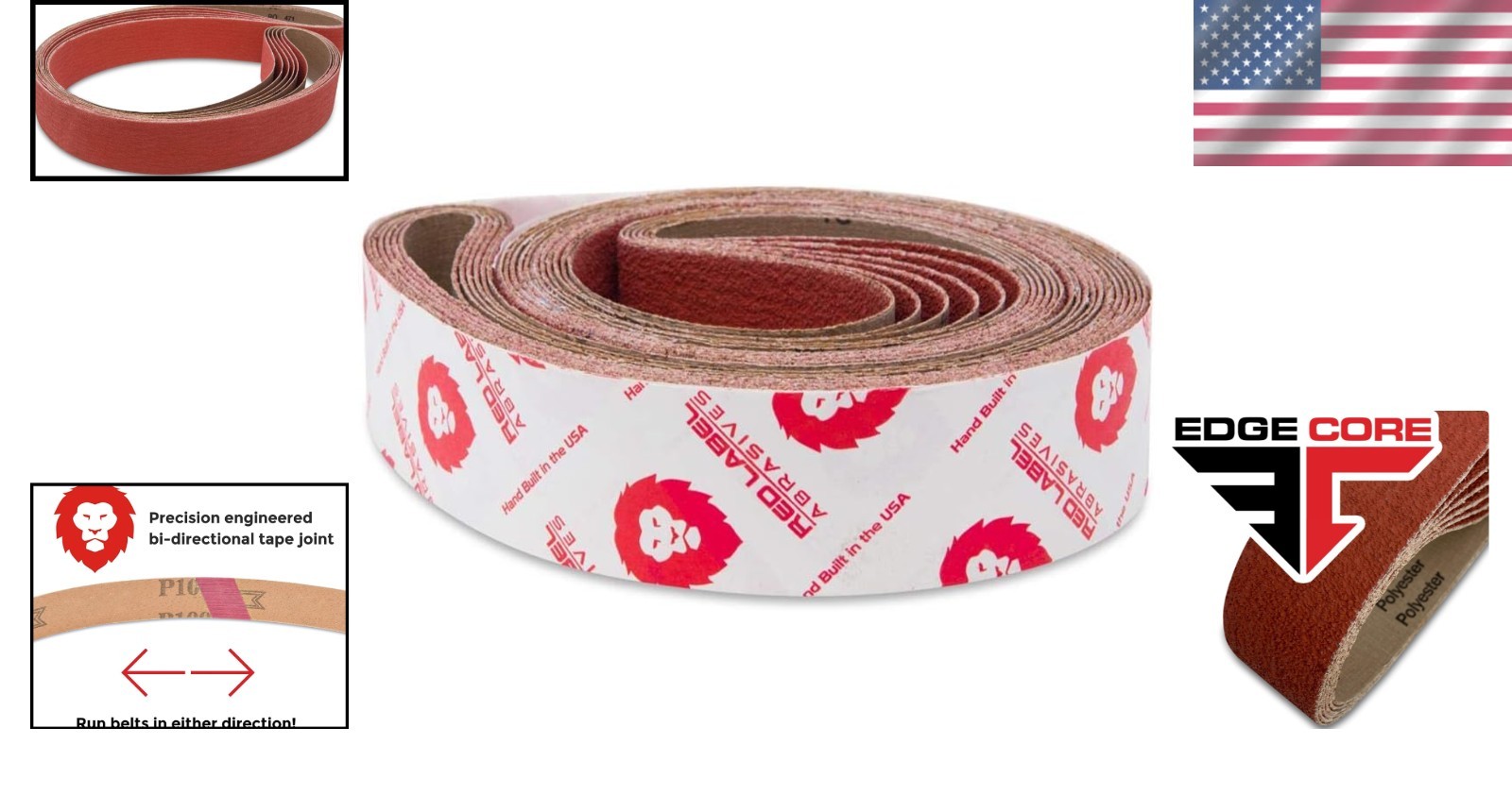 2 x 72 Inch 80 Grit Ceramic Grinding Sanding Belts – 6 Pack for Precision Work