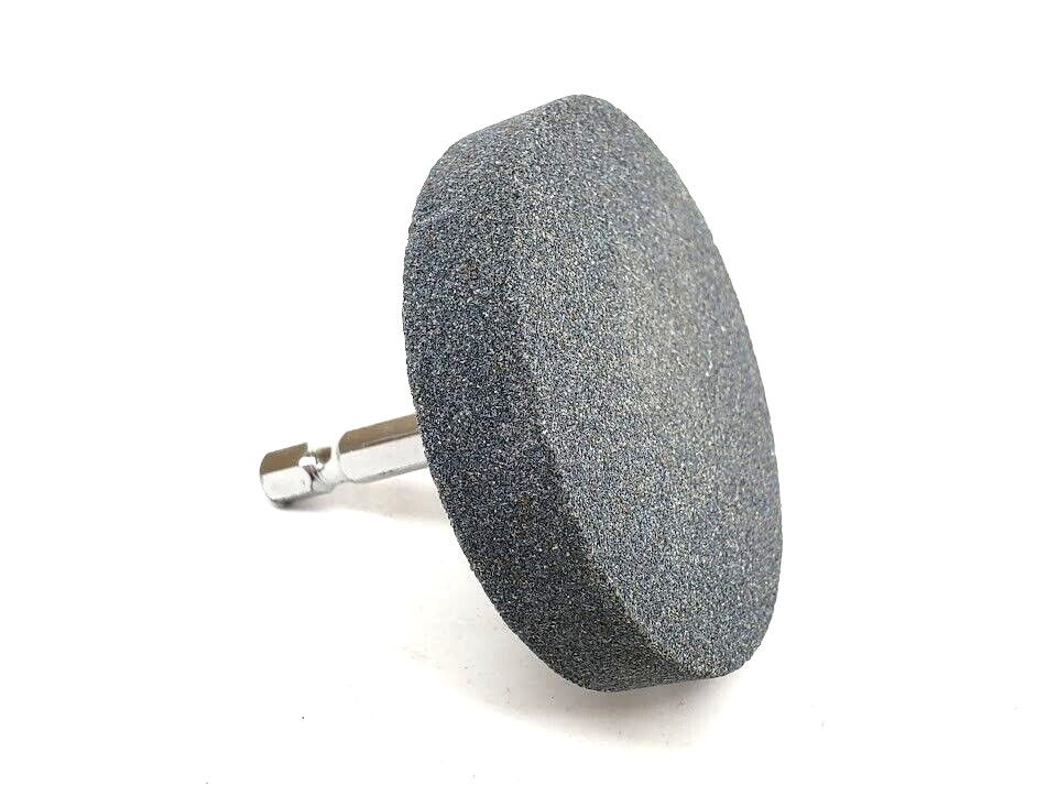 Grinding Stone Wheel 2-1/2″ Dia x 1/2″ – ( 1/4″ Hex Shank Drill Bit Attachment)