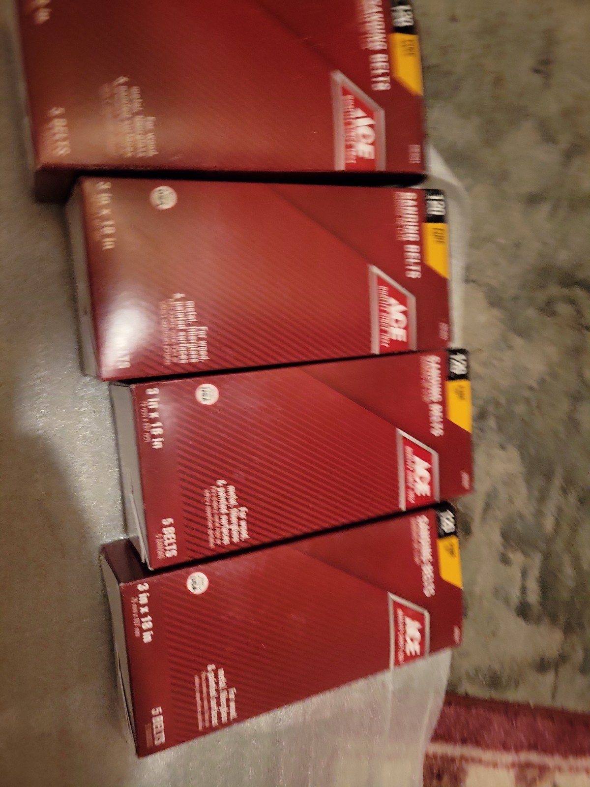 3″ x 18″ Sanding Belts 120 Grit Belt Sander Sandpaper 4 Packs Of 5 Total 20 Lot