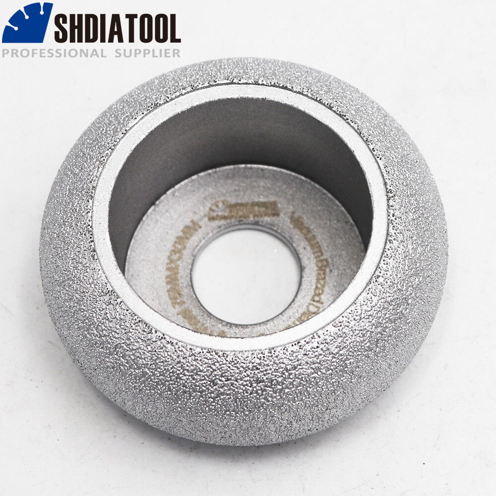 1pc Dia 3 inches Vacuum Brazed Diamond Convex Wheel Grinding Disc Dry or Wet