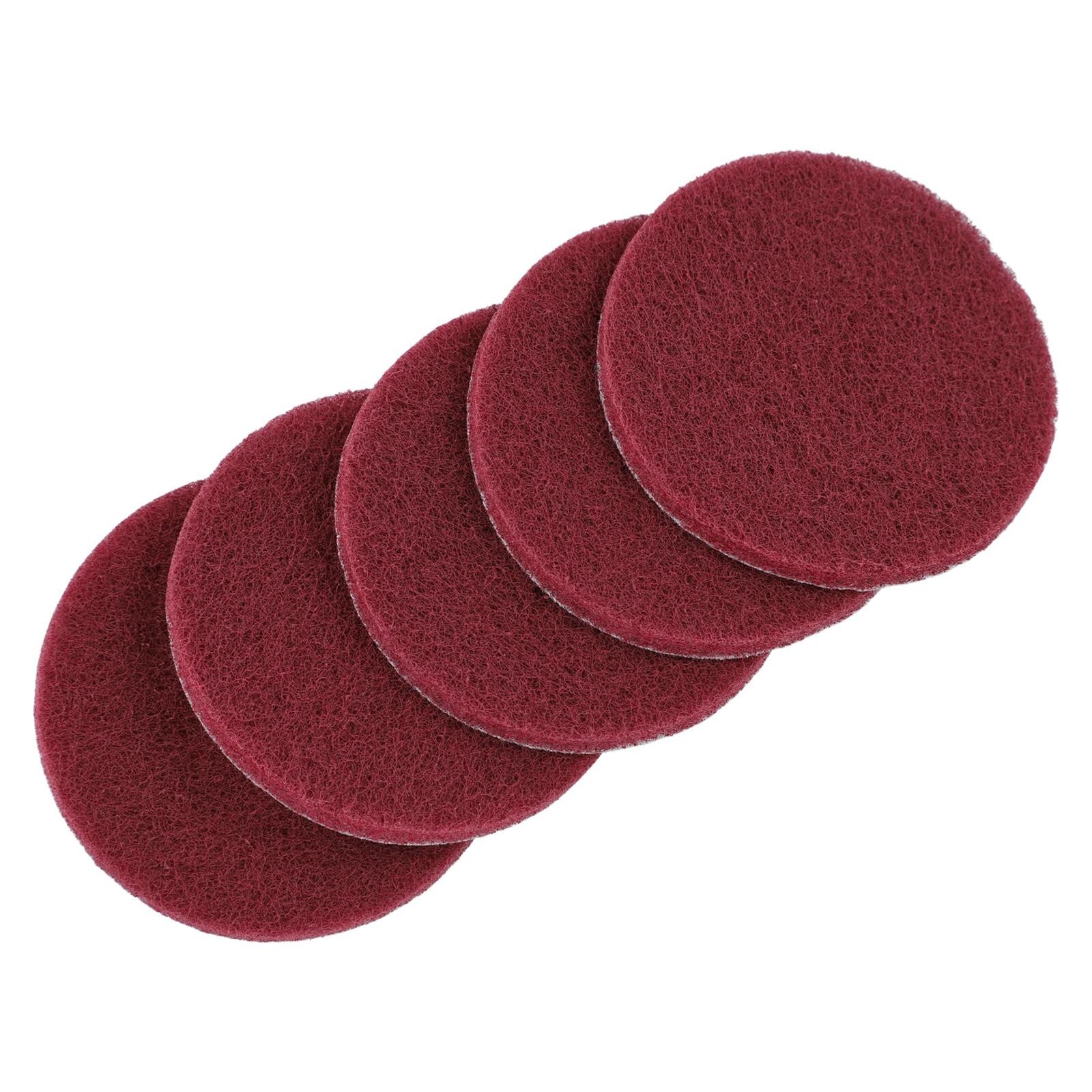 5x/set Nylon Polishing Pad 4 Cleaning Cloth Scrub Pad Industrial Scouring Pads
